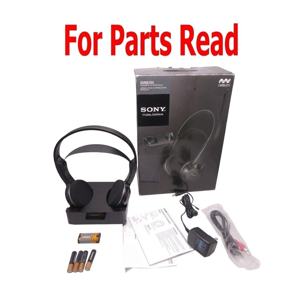 Sony MDR-IF245RK Headband Wireless Headphones - For Parts Read Black